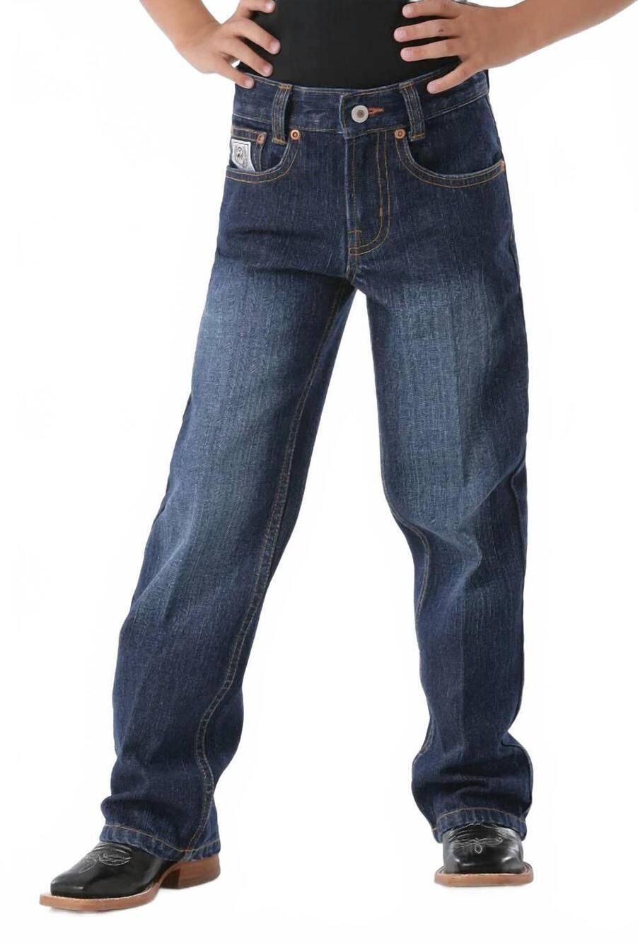 NEW CINCH boy's label jeans in dark stone